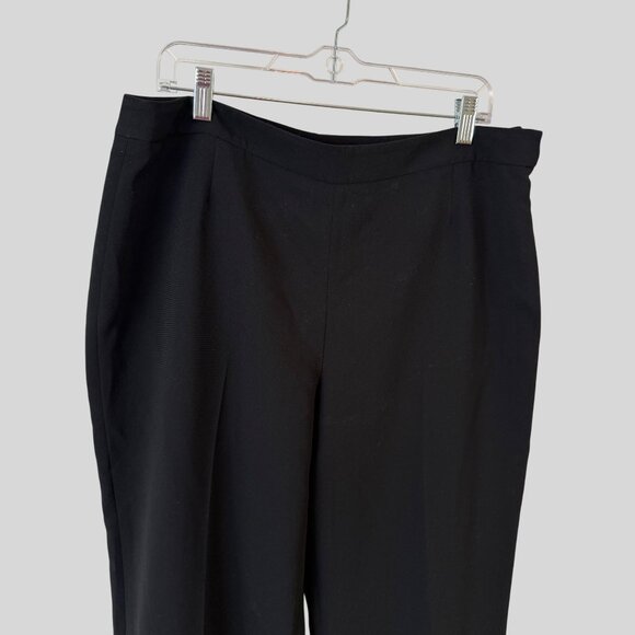 Kasper Size 14 Petite Professional Polyester Dress Classic Stylist Black Pant - Picture 10 of 11